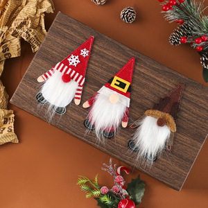 Nuevas fundas de fieltro para cubiertos, fundas de cubiertos con diseño de anciano sin rostro, decoraciones navideñas para la mesa del comedor. - Product Image 2