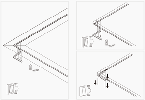 PNY Vente à Chaud DC48V Rail Magnétique Projecteur Encastré Intérieur 16W Piste Magnétique Lumières Linéaire Aimant Piste Coin Éclairage - Product Image 6