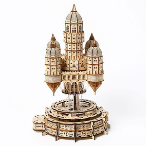 Grand Puzzle 3D en Bois <span class=keywords><strong>Château</strong></span> Volant DIY, Modè<span class=keywords><strong>le</strong></span> Artisanat Diorama Fantastique à Collectionner - Product Image 1