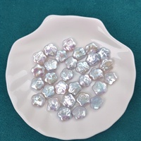 Vente en gros de coquilles d'huîtres de la marque Edwin, perles naturelles de 9 à 11 mm, forme d'étoile à cinq branches, perles d'eau douce, emballées sous vide