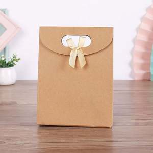 Wholesale Custom Gift Bag Flip-Top Perforated Adhesive Packaging Bag Gift Carry-Handle Packaging Paper Bag - Product Image 3