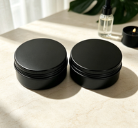 Lot de boîtes rondes en aluminium avec diffuseur et couvercle creux pour cire parfumée longue durée et désodorisant d'intérieur