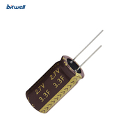 Supercondensador Cilíndrico BITWELL de Alta Calidad y Bajo Precio, Serie BWM, 2.7V 3.3F, Larga Vida Útil, Bajo ESR, para Uso Industrial