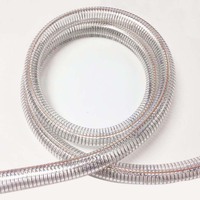 Manguera de refuerzo de alambre de acero Flexible de grado alimenticio de 4, 5 y 6 pulgadas de fábrica para fluido de agua, polvo MineWith REACH, prueba RoHS