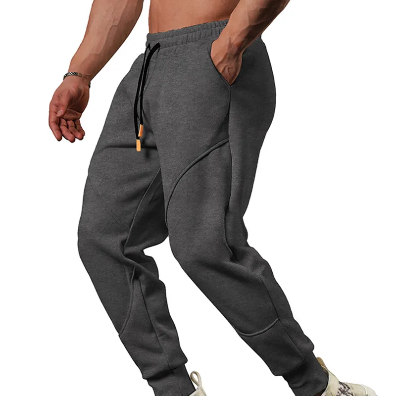 Neue Herbst lässig Hochwertige Jogger Sport Jogging hose Herren lose Kordel zug Füße Patchwork Fitness Training Laufhose