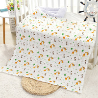 Couverture d'emmaillotage personnalisable en mousseline de coton biologique 6 couches 400TC, jetable, pour bébé