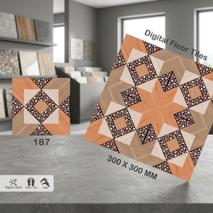 Marque Vistaar Carreaux de sol numériques brillants en céramique 12x12 30x30cm Porcelaine pour la construction de bâtiments commerciaux - Product Image 6