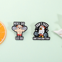 Broches en émail Gym Humor Dog Duck, Never Skip Leg Day, Fitness Meme, pour les amateurs de sport, à porter au quotidien, bijoux amusants, vente en gros