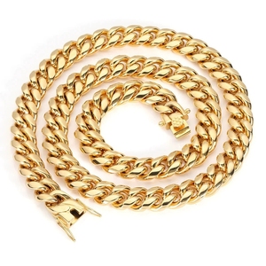Edelstahl Franco-Kette Halskette Silberbeschichtet mit Magnetverschluss Gliederkette für Herren Geschenk Schmuck - Product Image 5
