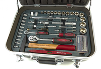 Ensemble d'outils manuels multifonctionnels pour charpentier et électricien, 228 pièces, robuste, coffret à outils portable en alliage d'aluminium pour la réparation à domicile
