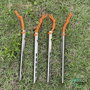 สมอบกอลูมิเนียมรูปตัววี WILD Ultralight สำหรับเต็นท์ ป้องกันลม เหมาะสำหรับตั้งแคมป์กลางแจ้ง - Product Image 4