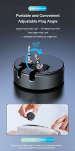 Émetteur audio <span class=keywords><strong>Bluetooth</strong></span> à deux ports <span class=keywords><strong>pour</strong></span> le transport aérien <span class=keywords><strong>Adaptateur</strong></span> audio sans fil 3.5mm mâle vers <span class=keywords><strong>Bluetooth</strong></span> <span class=keywords><strong>pour</strong></span> écouteurs et TWS - Product Image 5