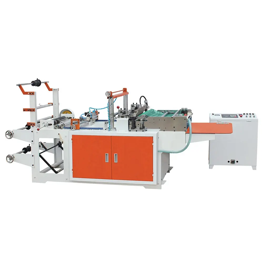 Polythene Bag Making and Cutting Machine Automatic Plastic Packaging Industry PE Plastic Bag Production Line 220pcs/min