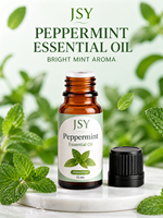 Huile Essentielle de Menthe Poivrée Marque Blanche 10mL Arôme Menthe Fraîche Aromathérapie Massage Soins Corporels Fabricant OEM ODM Personnalisé