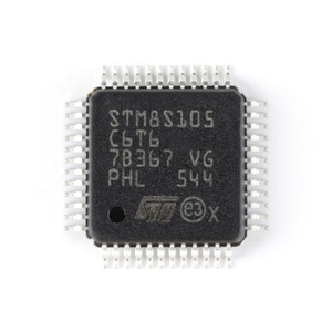 ชิป IC ของแท้ใหม่ 16MHz หน่วยความจำแฟลช 32KB ไมโครคอนโทรลเลอร์ 8 บิต MCU LQFP48 STM8S105C6T6 - Product Image 1