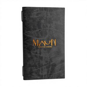 Porta Menús de Cuero Genuino Hecho a Mano, de Lujo, Duradero y Protector, para Hotel, Restaurante, Cafetería, Recargable, Estilo Elegante LMC-0055 - Product Image 1