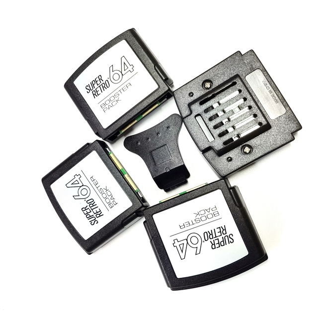 YXF Black N64 New Memory Jumper Pak Expansion Card Compatible with for 64 Game Console Replacement