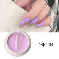 Fée magique miroir poudre sirène couleur glace translucide ongles décoration perle Pigment poudre ongles Chrome poudre ongles