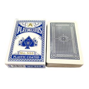 Cartas de Póker de Papel Azules y Rojas Premium de 54 Cartas para Juegos de Casino - Product Image 1