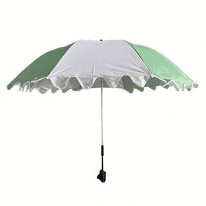 Parasol de plage transfrontalier de style nouveau avec armature en acier manuelle, protection solaire extérieure, design color-block créatif pour parc - Product Image 4