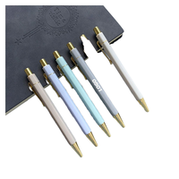 Stylo bille élégant en métal hexagonal personnalisé pour cadeaux promotionnels et cadeaux de bienvenue - Options or rose et or