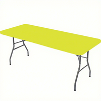 Housse de table extensible semi-ajustée en soie de lait premium pour mariage, banquet, fête, décoration 4ft 6ft 8ft