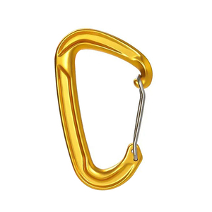 <span class=keywords><strong>Mousqueton</strong></span> en aluminium 18kN <span class=keywords><strong>avec</strong></span> anneau en D et verrouillage pour l'alpinisme - Product Image 1