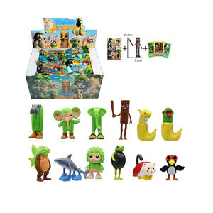 W-293 shanhaijing bức tượng nhỏ với gậy gỗ tralala mang giày mô hình cá mập Sáng Tạo-hộp thần bí tất cả trong một - Product Image 1