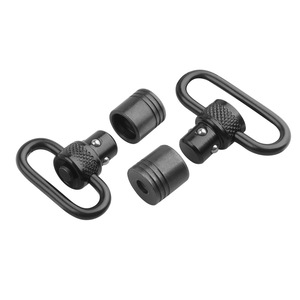 Support de fixation robuste en métal noir LUGER ZW17 pour sangle à deux points (1 po) ou (1,25 po) avec boucle en D (1 pièce) – Accessoire de chasse - Product Image 1