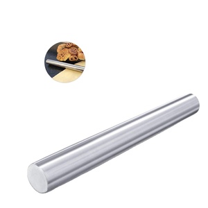 Mattarello Professionale Francese da 45cm per Pasticceria in Acciaio Inossidabile - Product Image 1