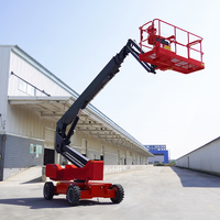Plateforme élévatrice télescopique à bras articulé diesel pour travaux en hauteur, utilisation domestique, hôtels, restaurants, commerce de détail, moteur