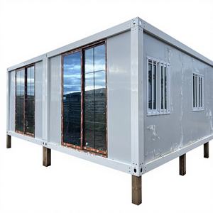 Maison conteneur en panneaux sandwich en acier facilement pliable, appartement, dortoir pour travailleurs, bureau avec installation rapide - Product Image 1