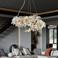 Lustre en cristal PM Luxury en aluminium, design en forme de S, lampe suspendue pour salle à manger, chambre à coucher, villa, salon moderne