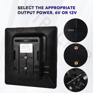 Takip kamerası GÜNEŞ PANELI 6V/12V GÜNEŞ PANELI kiti ile 6000mAh pil için avcılık kamera, 2 boyutları DC konnektörler en uyar, güneş - Product Image 3