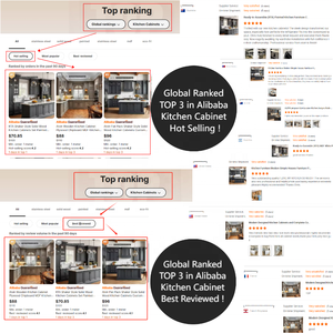 Mobile da <span class=keywords><strong>Cucina</strong></span> in Stile Americano in Legno Massello Design Shaker con Chiusura Ammortizzata e <span class=keywords><strong>Dimensioni</strong></span> Standard per il Mercato Nord Americano - Product Image 5