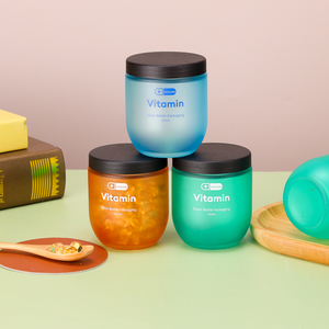 Bocaux cosmétiques de luxe en verre dépoli en forme de bol avec couvercles, à large ouverture, pour beurre corporel, bonbons, vitamines et compléments alimentaires - Product Image 3