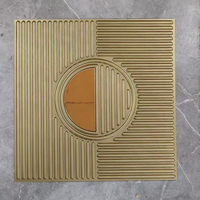 Panneau mural 3D en PVC 50x50cm, imperméable et ignifuge, pour décoration intérieure Zen de salon de thé, OEM ODM