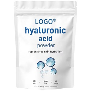Poudre d'acide hyaluronique végétarienne OEM E, supplément de collagène - Product Image 1
