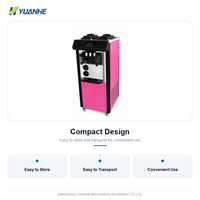 Machine à glace molle 3 saveurs à prix d'usine avec pompe à moteur, haute productivité, pour usage commercial