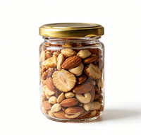 Bocaux de conservation en verre borosilicate transparent de qualité alimentaire pour usage industriel, avec couvercle en bambou, pour biscuits, décoration et cuisson (vente en gros)