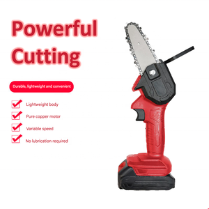เลื่อยโซ่ไฟฟ้าขนาดเล็กพกพา Ananke Tools ใช้แบตเตอรี่ลิเธียม สำหรับงานไม้ ใช้งานมือเดียว DIY ระดับอุตสาหกรรม OEM บาร์นำขนาด 4 นิ้ว กำลังไฟ 550 วัตต์ - Product Image 5