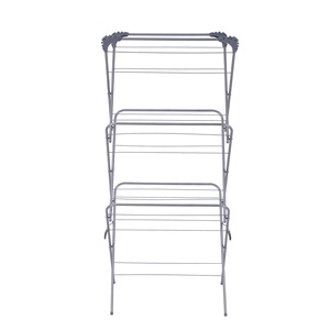 איכות העליון 3-שכבות הביתה ברזל מתקפל בגדים לייבוש מתכת מייבש בגדים מתלה - Product Image 2