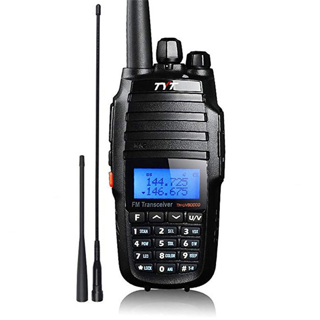 TYT Th-uv8000d PTT Two Way Radio Portable UHF&VHF Handheld Ham Transceiver with 3600MAH Battery