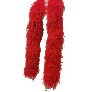 Wholesale Sewing Dress Feathers Ostrich Boa 10ply Ostrich Feather Boa 20 Ply For Women Dress Clothing Party Decor