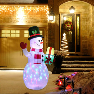 Hochwertige Weihnachts dekorationen im Freien <span class=keywords><strong>Blow</strong></span> <span class=keywords><strong>up</strong></span> Doll Infla table Christmas Snowman - Product Image 2