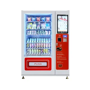 XY touch screen vending machine inteligente para lanches e bebidas