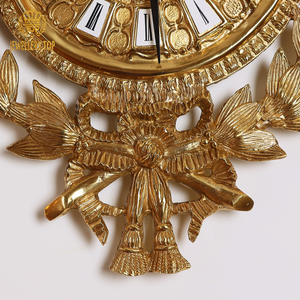 Jewellerytop khách sạn nhà sang trọng đồng hồ treo tường phong cách cổ đồng hồ treo tường tinh khiết handmade vàng đồng hồ treo tường - Product Image 6