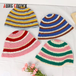 Bán Buôn Ngọt Ngào Hoa Crochet Tay Đan Crochet Beanie Xô <span class=keywords><strong>Hat</strong></span> Cổ Điển Hoa Cotton Tay Dệt Kim Hollow Ngư Dân Của <span class=keywords><strong>Hat</strong></span> - Product Image 2