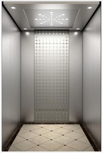 Ascenseur commercial pour passagers de 1600 kg pour hôtels, design moderne, entraînement AC sans engrenages, ascenseur extérieur - Product Image 2