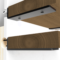 Moderne L-Typ Wand montage Edelstahl Regal halterung Industrielle Metall winkels truktur Verstecktes Eisen Design für das Stempeln von Betten